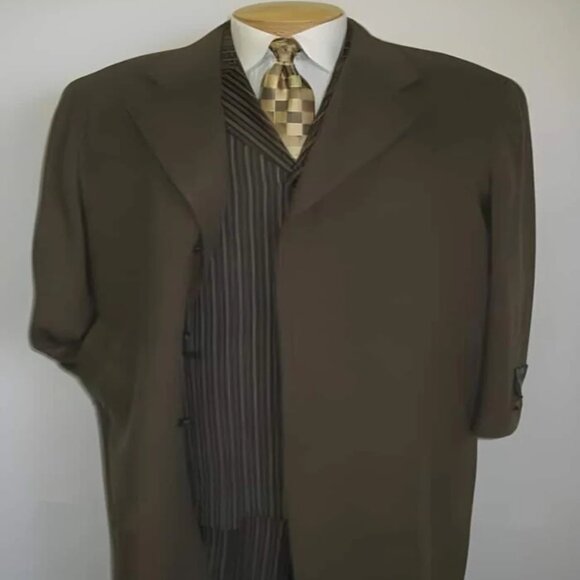 Mens Overcoat - Topcoat For Men - Winter Fabric - Ankle length Chocolate Coco Ch - Picture 1 of 2